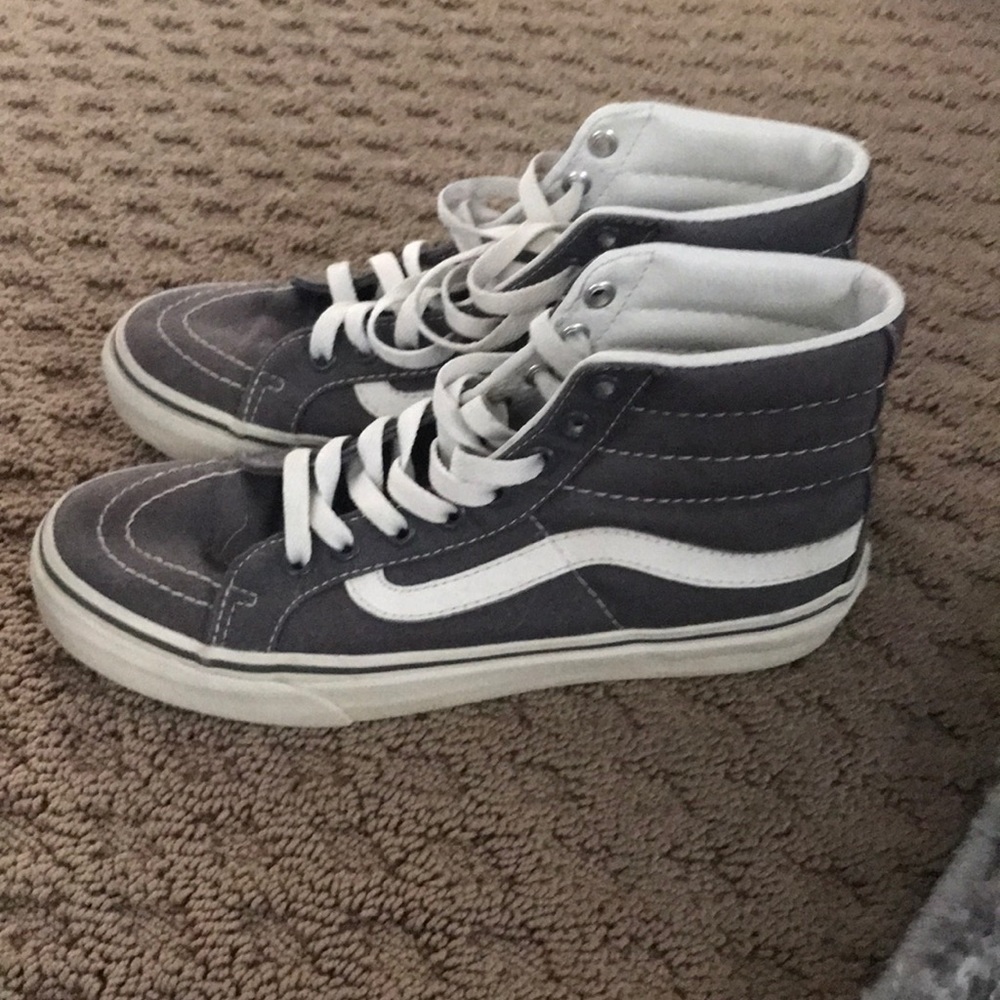 Grey skate high vans